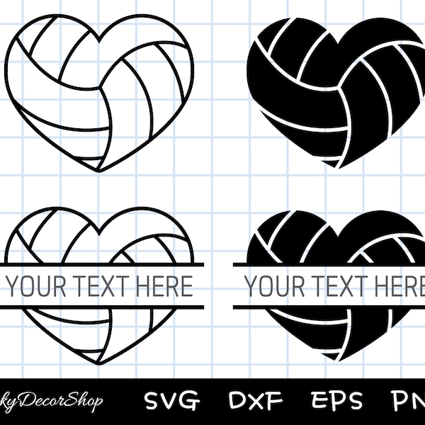Volleyball Svg Files for Cricut - Etsy