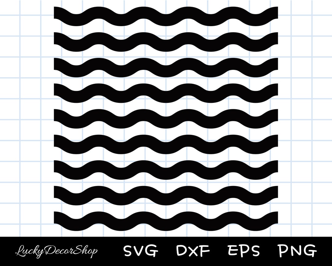 Wave SVG, Wave Line Clipart, Wave Pattern Svg, Cut File, Instant