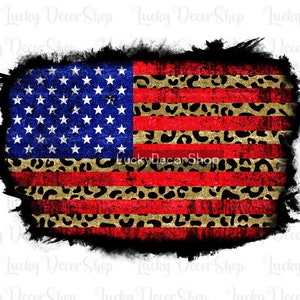 USA Flag Png, Sublimation Background, American flag png, Leopard Flag, Backsplash, distressed flag png, sublimation designs