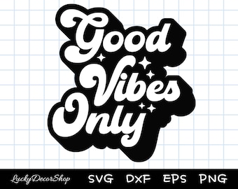 SVG "Só Boas Vibrações", "Só Boas Vibrações", SVG Positivo, Boas Vibrações, Arquivos de Corte, Arquivos Silhouette, Download, Estampas para Camisetas