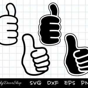 Thumbs up svg, Awesome SVG, Thumbs Vector, thumbs up signal, Finger, Cut Files, Silhouette, Cricut, Dxf, Png, Eps