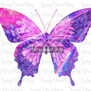 Holographic Butterfly PNG, Butterfly Sublimation, Shine Butterfly, Pink Butterfly, sublimation designs, Digital Download