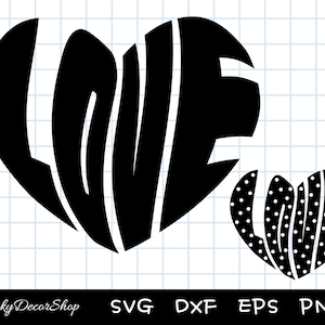 LOVE SVG, Herz Liebe svg, Liebe Cut Files, Love Shirt svg, Cut Files, Silhouette, Cricut, svg, Png, Dxf, Eps