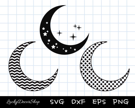 Crescent Moon Vector Art PNG Images