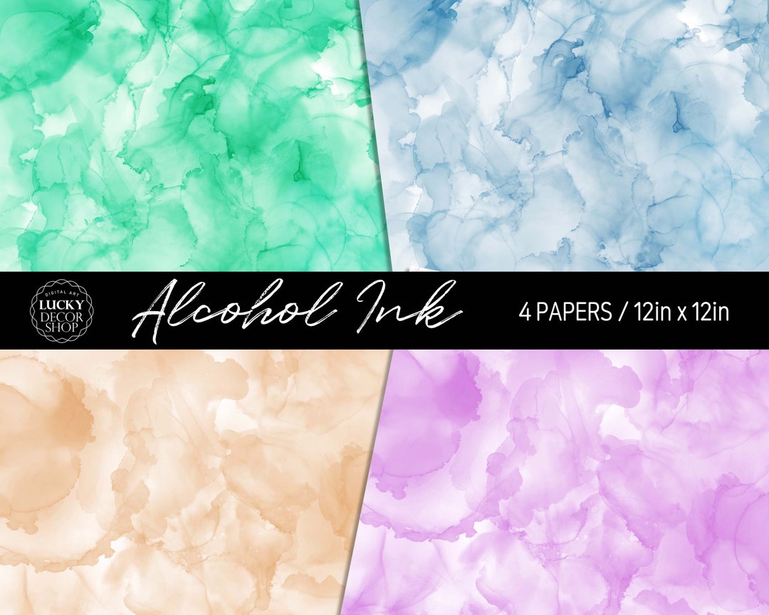 Alcohol Ink Digital Paper, Printable Patterns, Alcohol Ink Art Prints ...