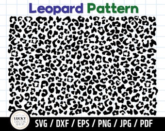 Leopard pattern Print SVG Animal Print svg animal svg Cut File Leopard  Svg Png DXF Digital Download file