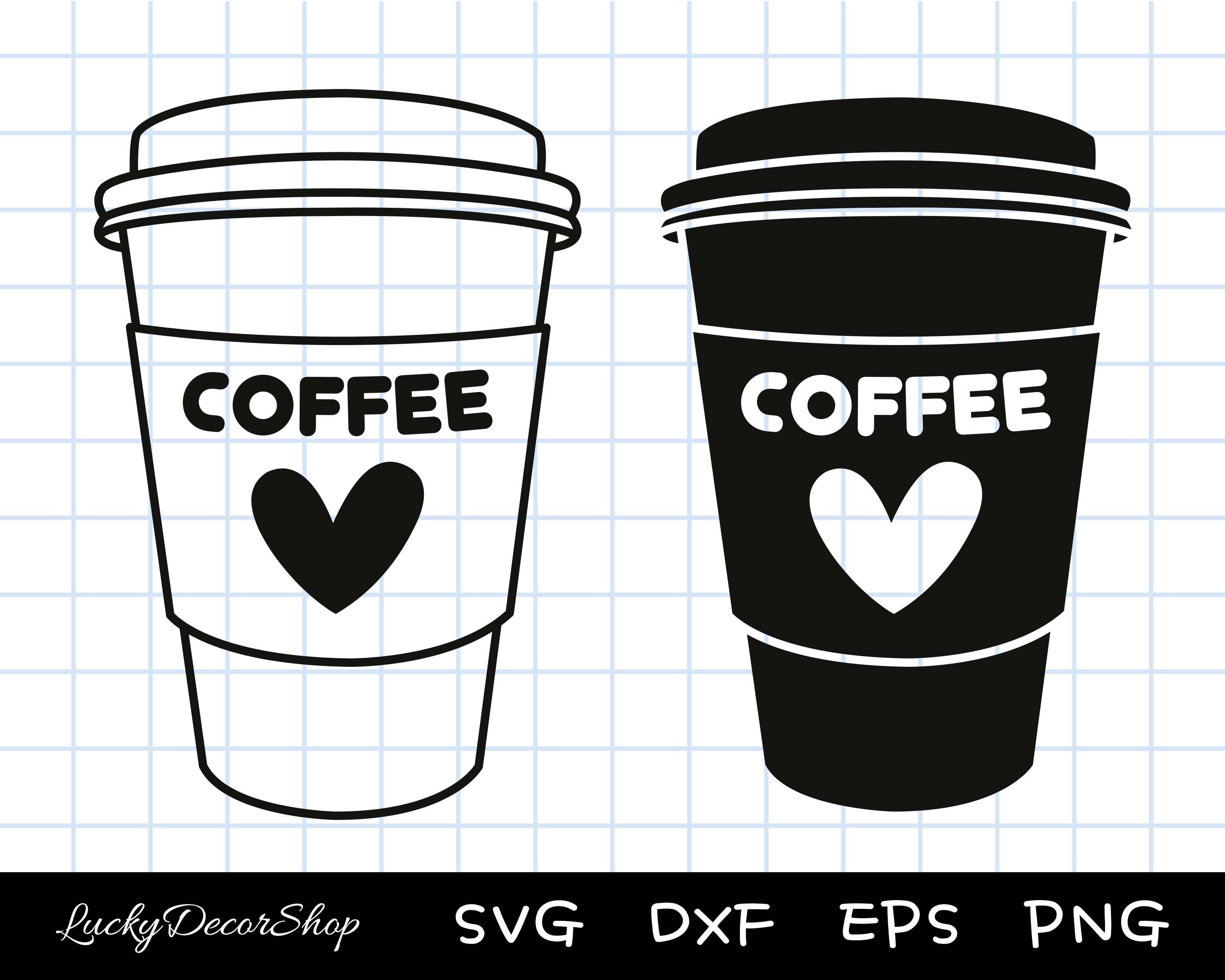 Coffee Cup Svg Coffee Svg Takeaway Cup Svg Cut Files Etsy Ireland
