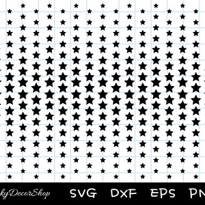 Stars SVG, star pattern svg, stars Clipart, Cut Files, Silhouette, Cricut, Svg,Png,Dxf, Eps