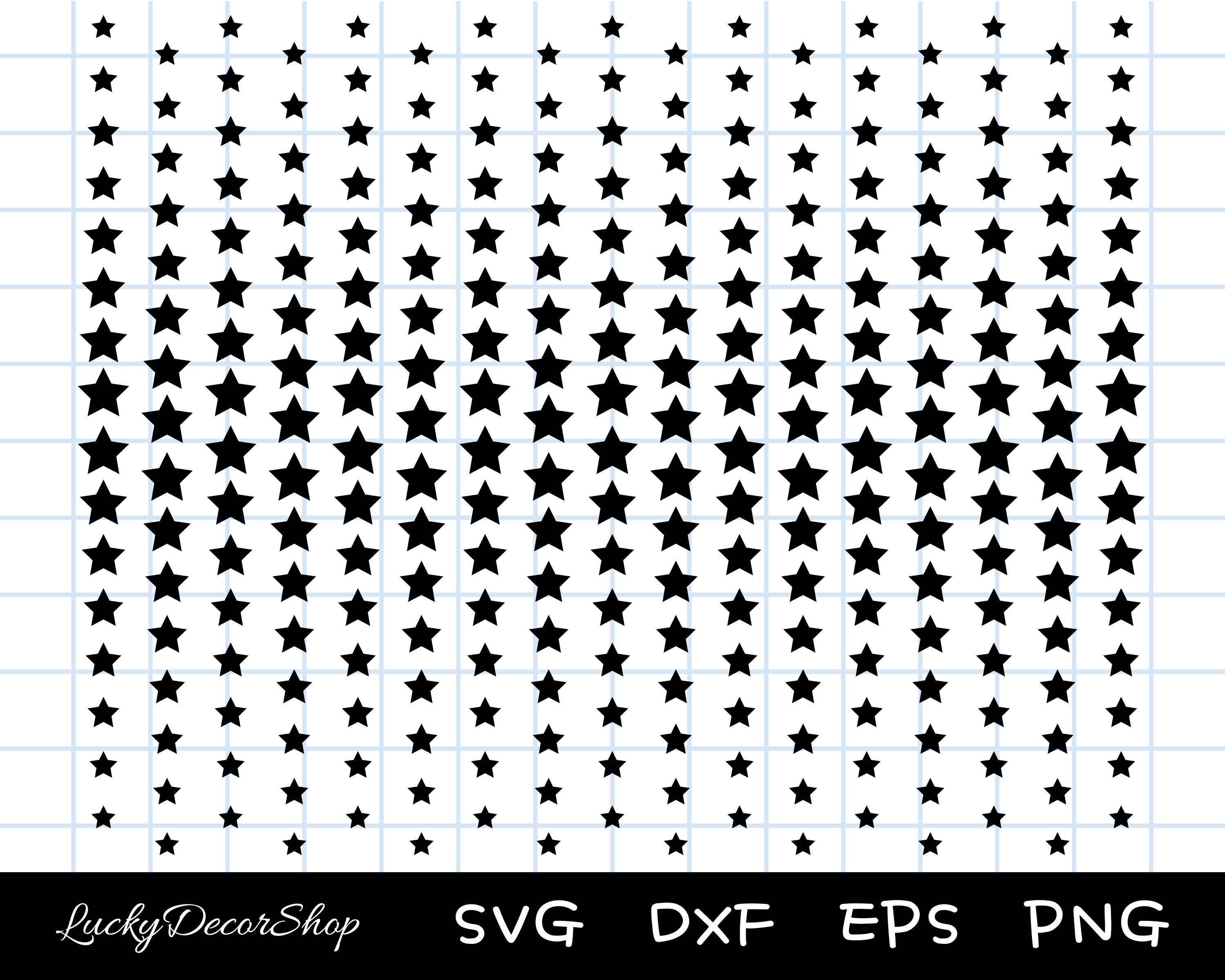 Stars SVG Star Pattern Svg Stars Clipart Cut Files | Etsy