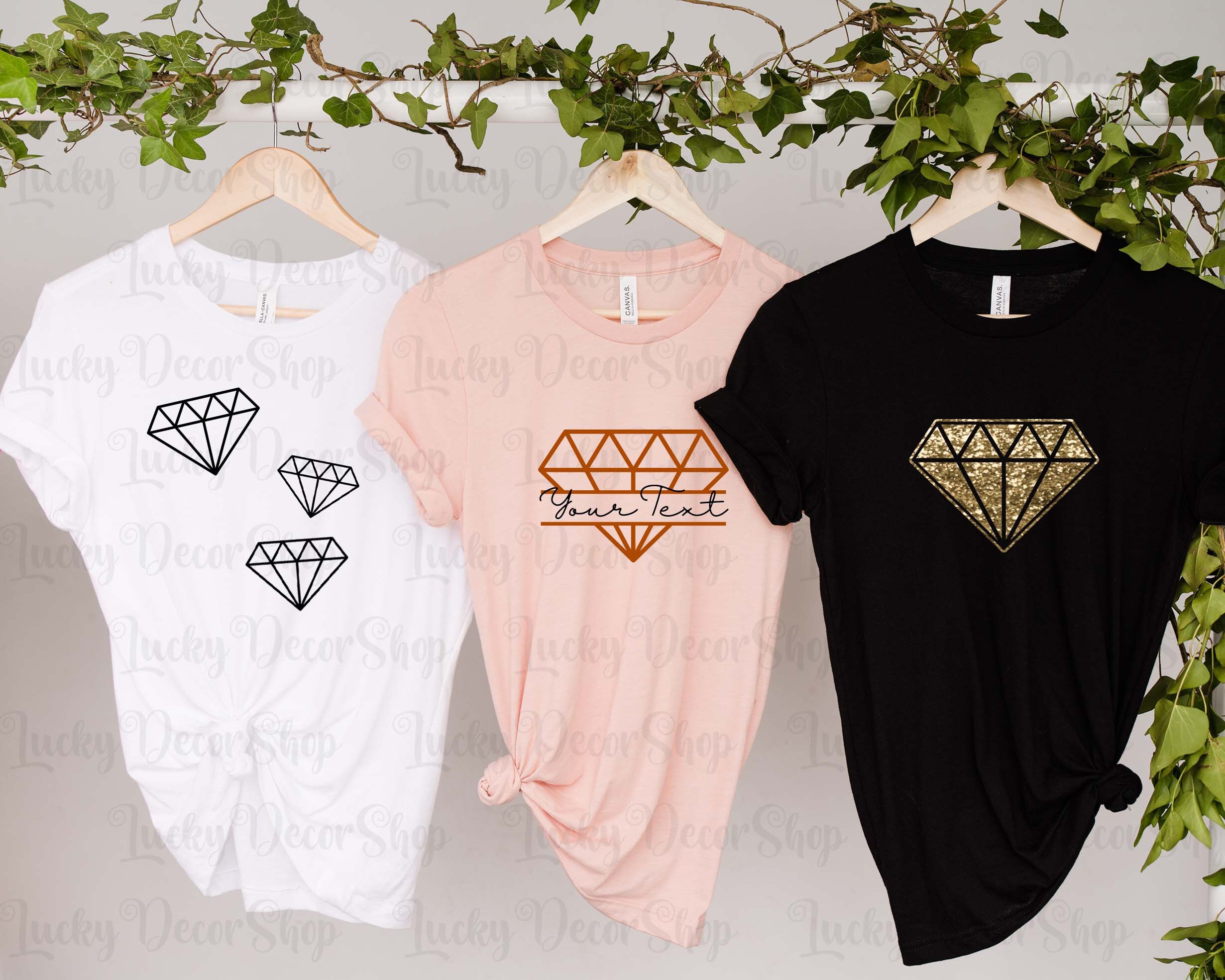 Diamond SVG Cut Files: Monogram Design (digital Download) - Etsy