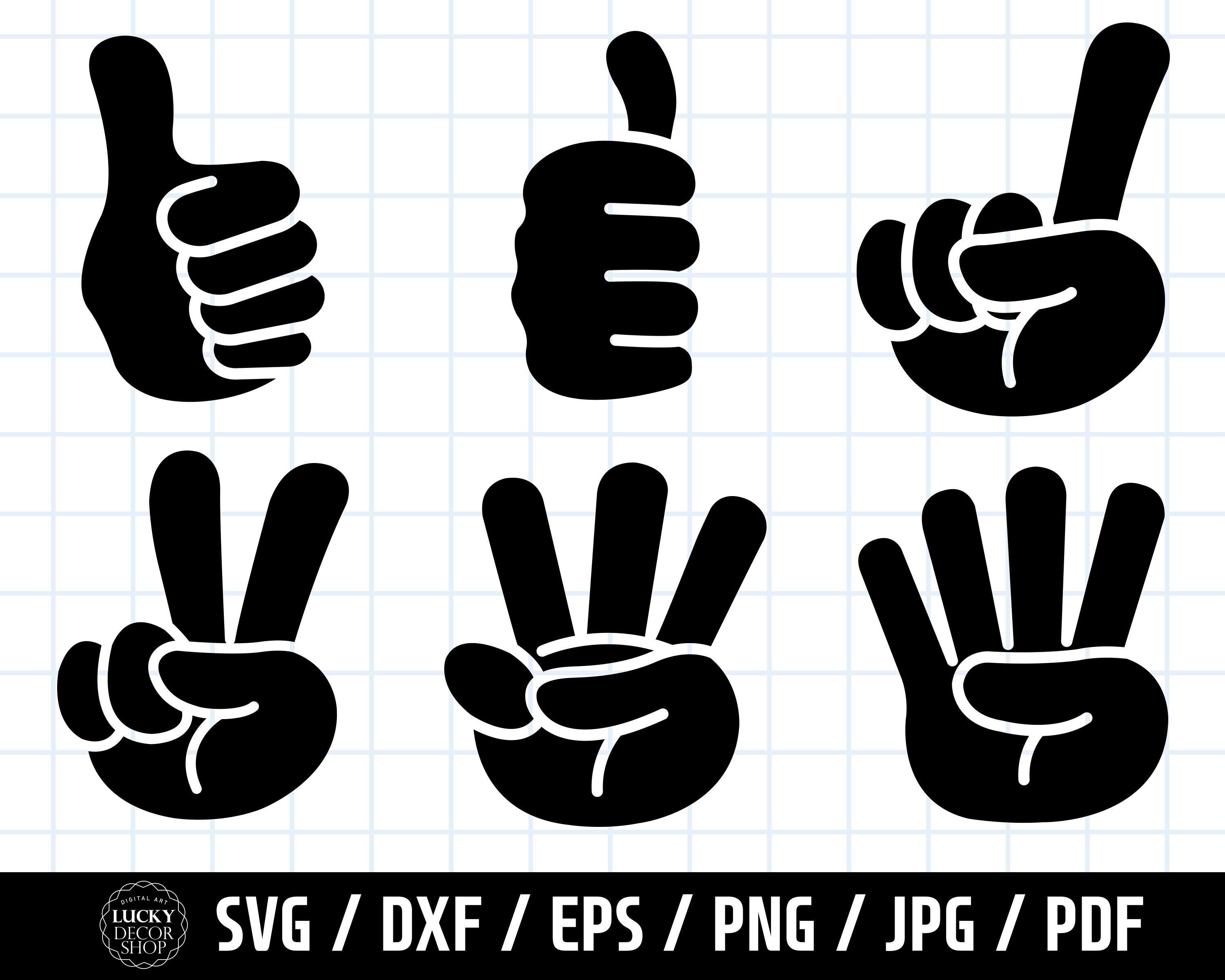 Finger Graf SVG, Hand Count SVG, Hand Peace Zeichen, Hand Geste svg ...
