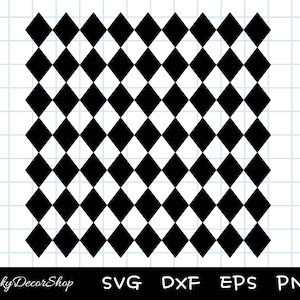 Argyle Pattern Svg, Diamond Pattern Svg, Checkered Diamond Pattern Svg, Cut Files, Silhouette, Cricut, Svg,Png,Dxf, Eps