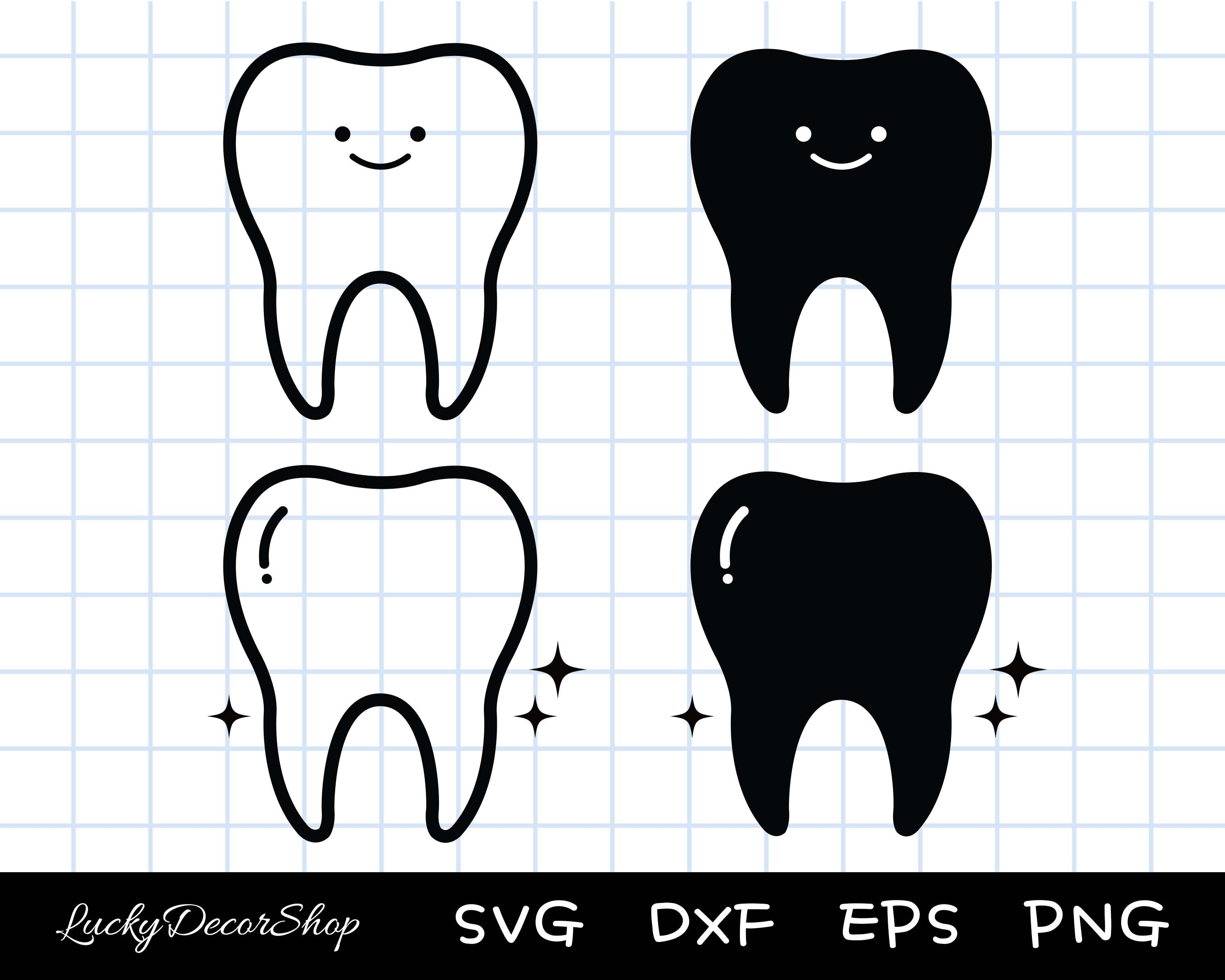 Tooth Svg Tooth Shape SVG Teeth Outline Dentist SVG Dental Etsy Canada