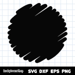 サークル SVG、ブラシ サークル SVG、ペイント サークル SVG、サークル クリップアート、シルエット、クリカット、カット ファイル、SVG、DXF、Eps、Png、デジタル ダウンロード