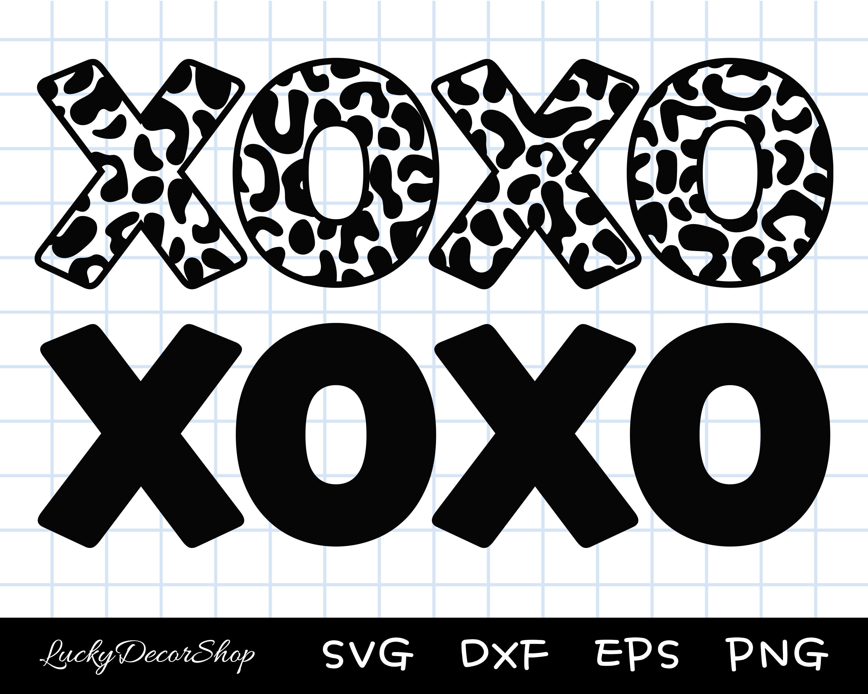 Leopard XOXO SVG: Valentine's Day Cut Files (digital Download) - Etsy