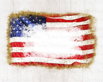Distressed USA Flag PNG: Sublimation Background (Digital Download)