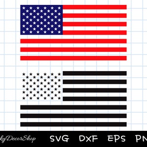 Amerikaanse vlag SVG, Amerikaanse vlag SVG, gesneden bestand, Amerikaanse vlag, gesneden bestand, silhouet, Cricut, Svg, Png, Dxf, Eps