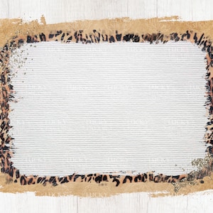 Leopard Frame PNG, Leopard sublimation, digital download, sublimation designs, Backsplash Frames