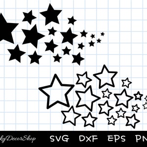 Star svg, Star Clipart, Star PNG, Star Cut Files, Star Outline SVG, Star Vector, Cut Files, Silhouette, Cricut, Svg,Png,Dxf, Eps
