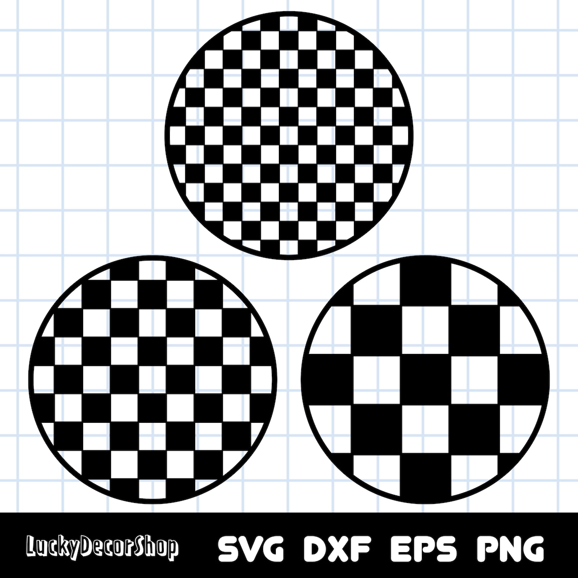 Checkered Circle Svg, Checkered Pattern Svg, Checkerboard Svg, Cut ...