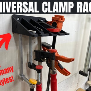 Universal Clamp Rack and Holder | Fits Multiple Styles | Tool Storage Organizer | 3D Printed