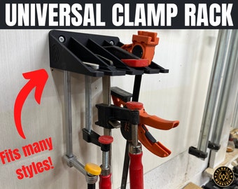 Universal Clamp Rack and Holder | Fits Multiple Styles | Tool Storage Organizer | 3D Printed