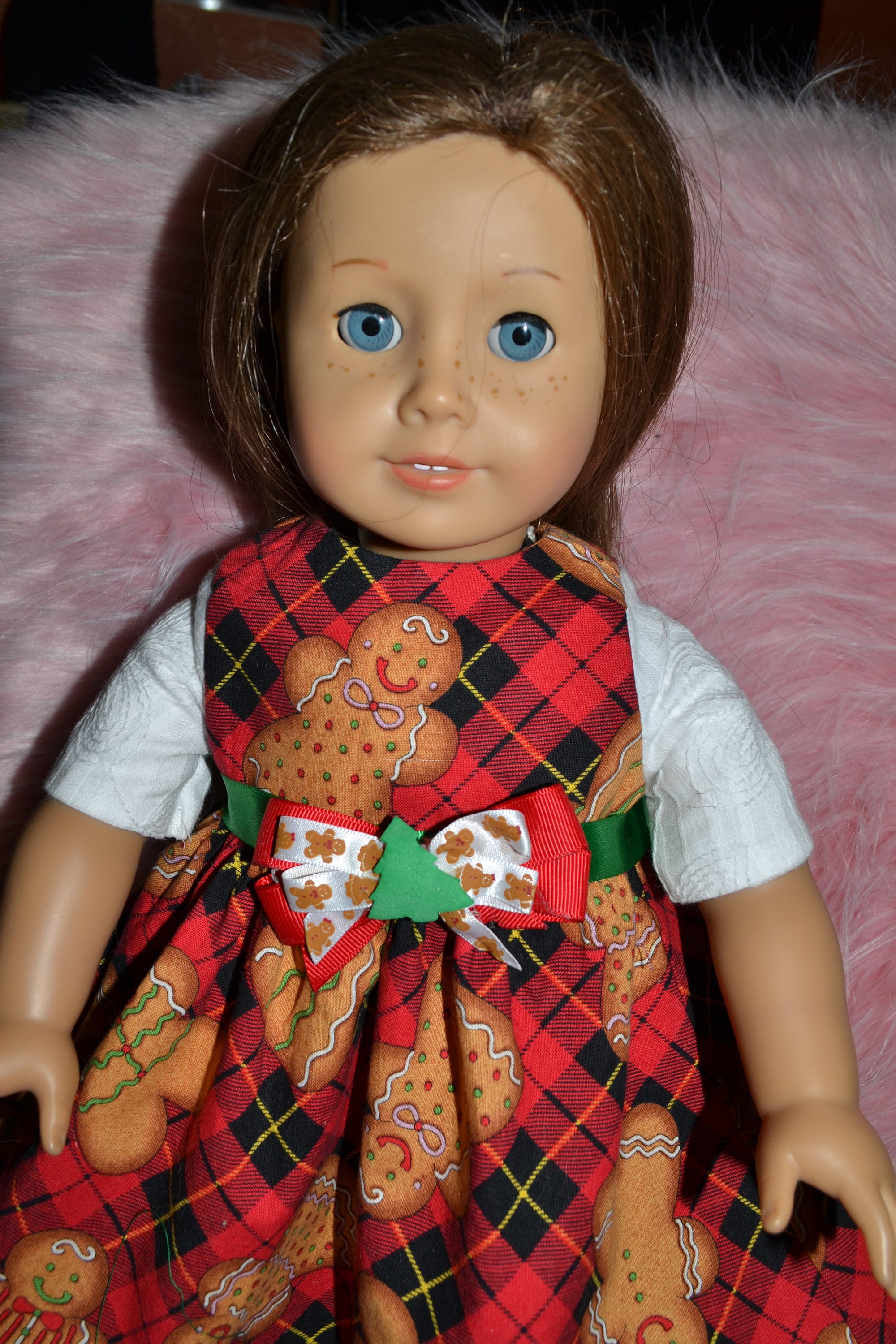 American Girl Doll Christmas Gingerbread and Petticoat. Etsy