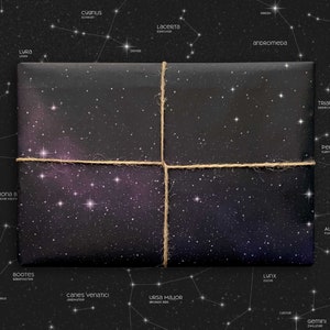 4x wrapping paper eco | Space, outer space, constellations, universe, sci-fi | Cradle to Cradle | DIN A2+