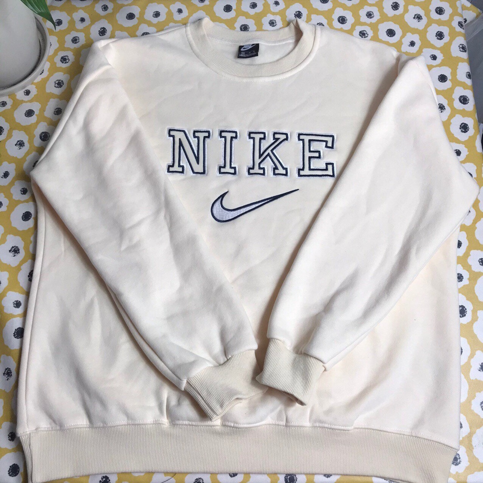 Vintage White Nike Spellout Sweatshirt XL Y2k Jumper 00s Etsy
