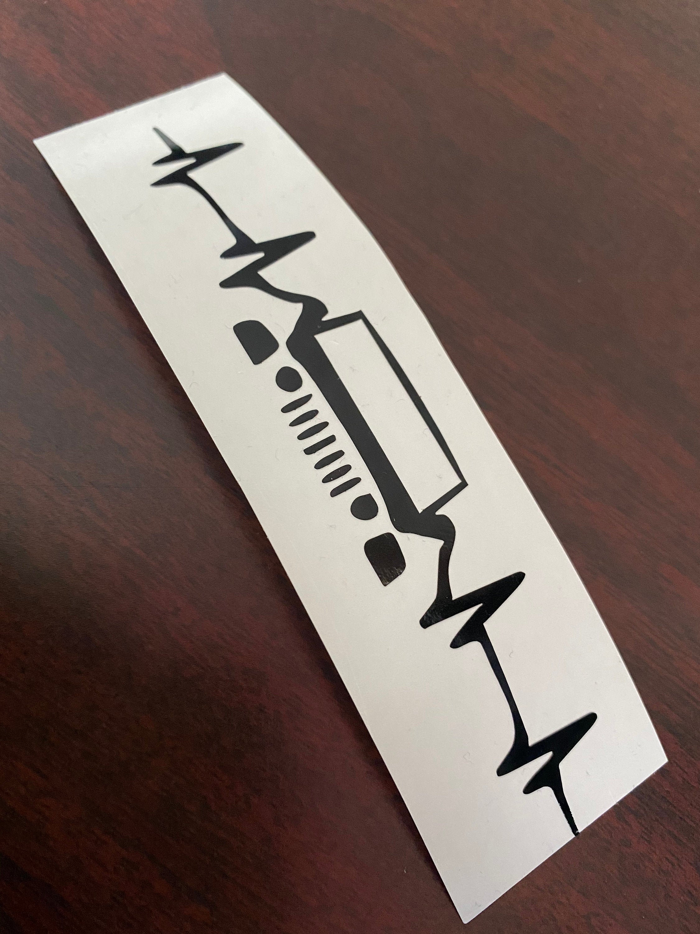 Jeep Heartbeat Decal Jeep Lovers Gift Window Decal For Car Etsy