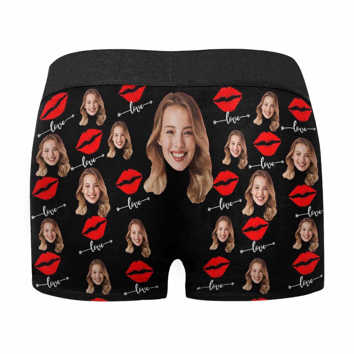 Custom Photo BoxerSweet Kiss Underwear Men | Etsy