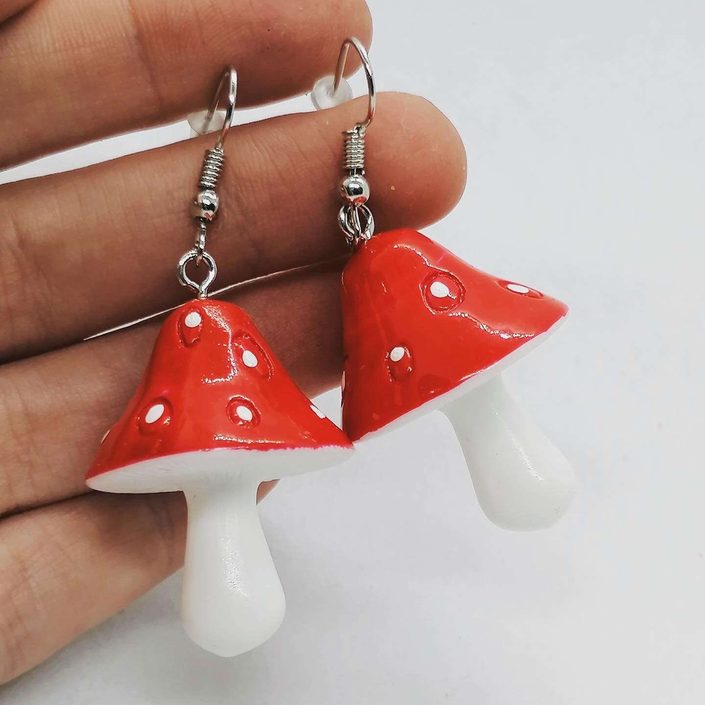 Mushroom earrings Etsy
