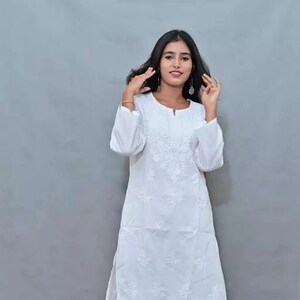 Cotton clearance plain kurtis