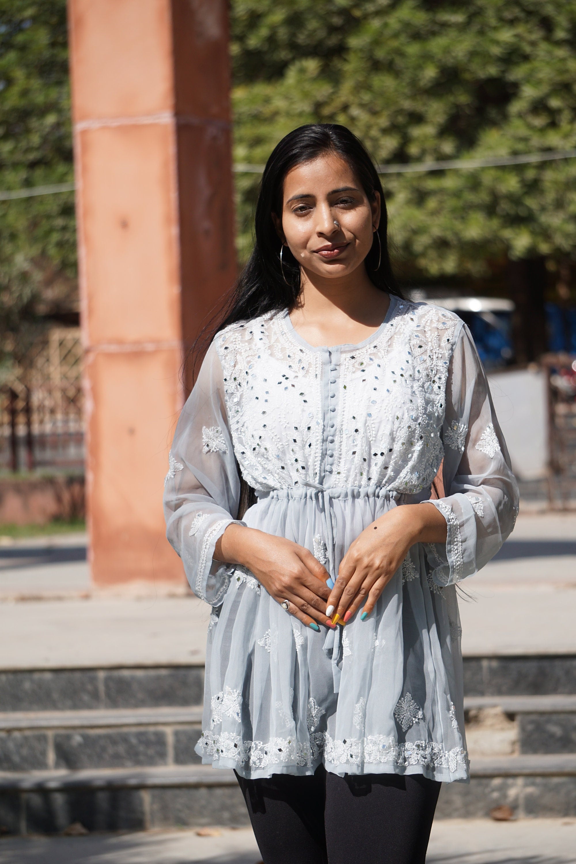 Page 4 of Pink Chikankari Kurtis