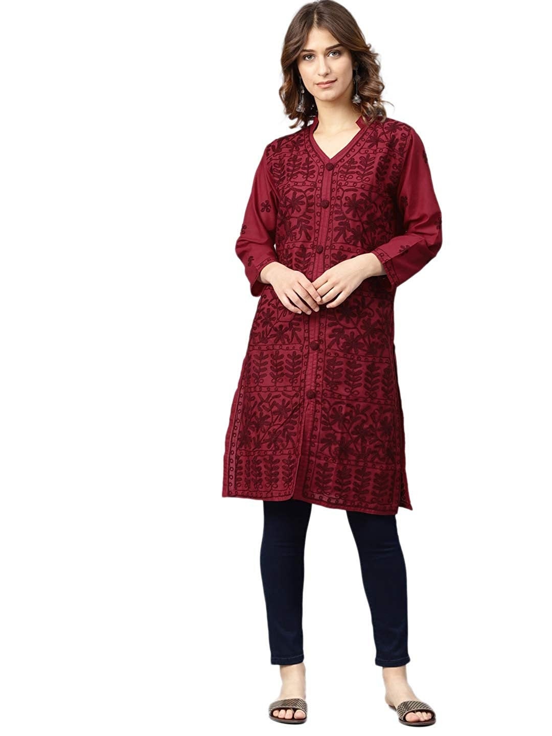 Maroon Color Kurti And Plazzo Set With Heavy Rayon Dupatta at Best Price in  New Delhi | Ladyyung