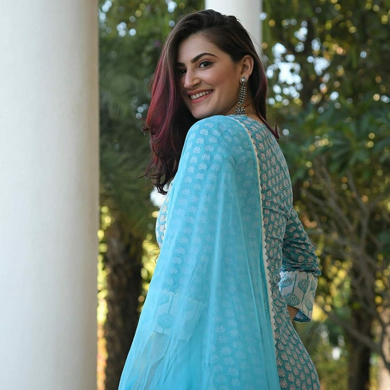Rama Green Designer Georgette Palazzo Suit For Festive | Salwar kameez  online shopping, A line kurta, Indian attire