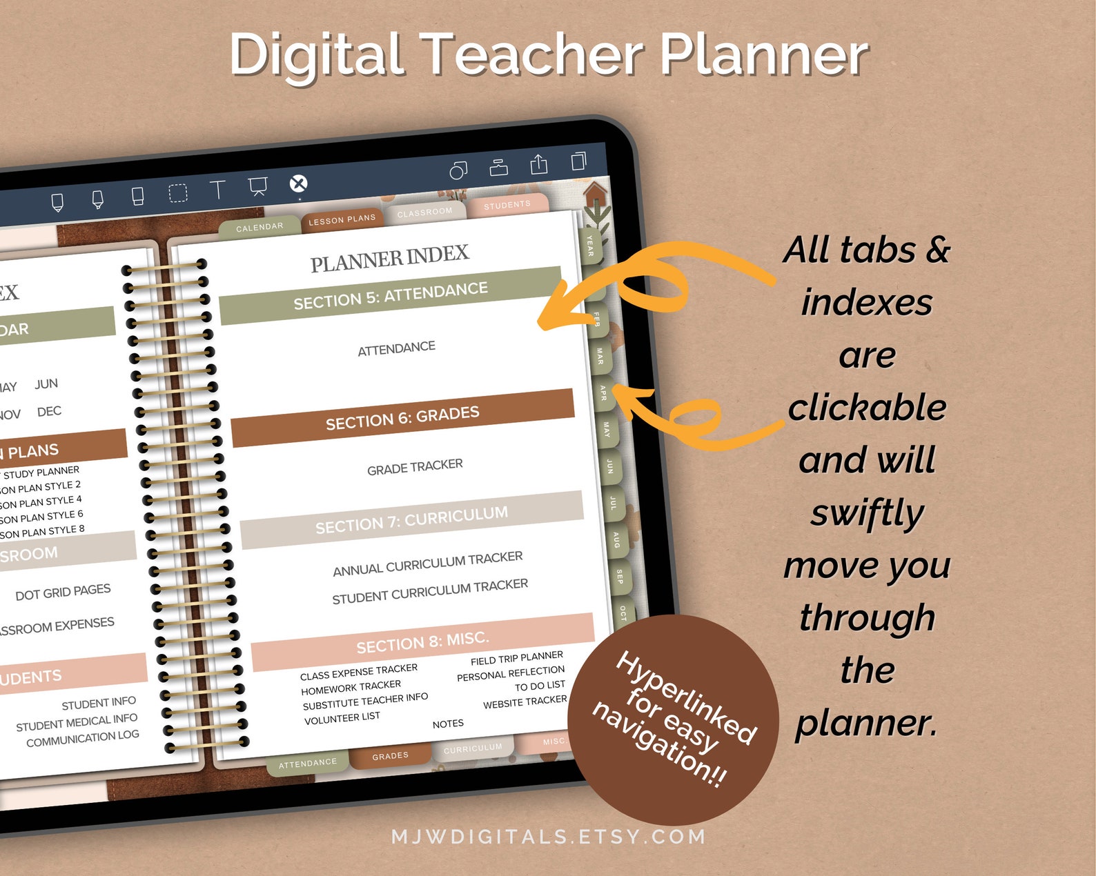 Teacher Planner, Digital Planner, Teacher Planner Goodnotes, Teacher Planner 202324, Teacher