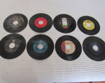 GREAT DEAL 1960's Vinyl 7" RPM Records (8 Total)