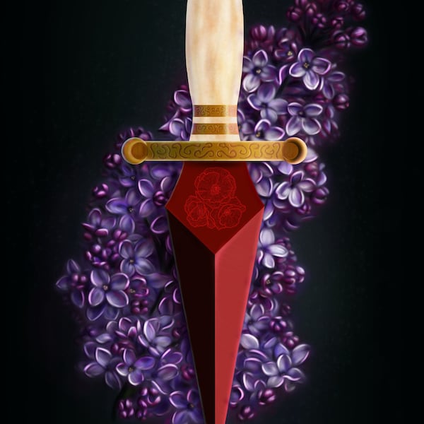 Poppy’s Bloodstone Dagger Print - Sous licence