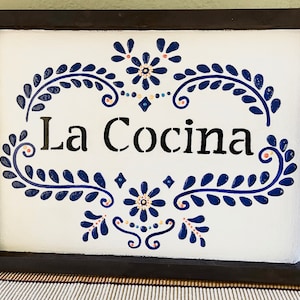 Letrero de madera La Cocina II