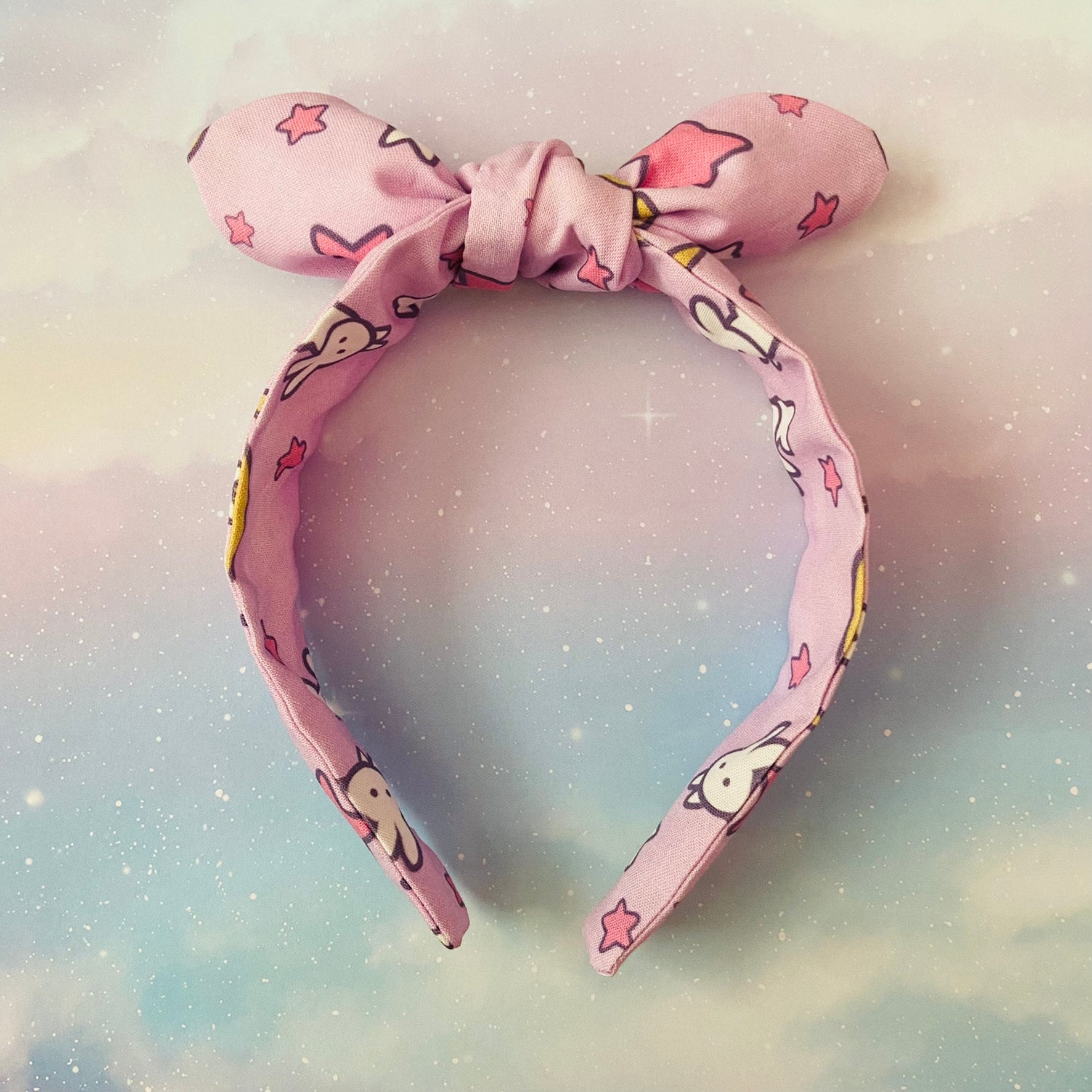 Sleepy Bunnies Headband | Cute Hair Accessories | Knotted Headband | Kawaii Clothing | Anime Accessories