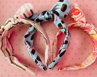 Food Headbands | Kawaii Headband | Cute Hair Accessories | Knotted Headband