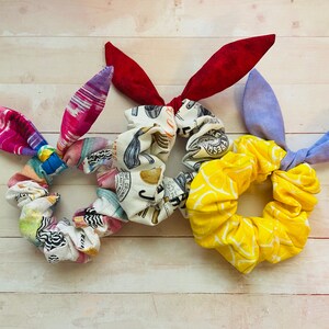 Festival Fun Knotted Bow Scrunchie Pack | Cute Hair Accessories | Theme Park Gift | Handmade Scrunchies