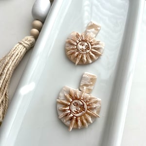 Celestial clay earrings / sun clay earrings / moon clay earrings / clay earrings / polymer clay earrings/ boho clay earrings / boho jewelry