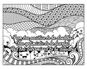 Digital download coloring pages