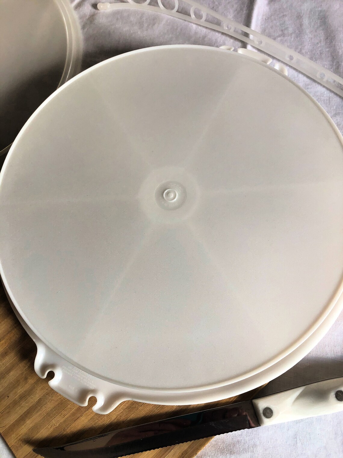 Vintage Tupperware Serving Tray Divided Lid Carolier Etsy