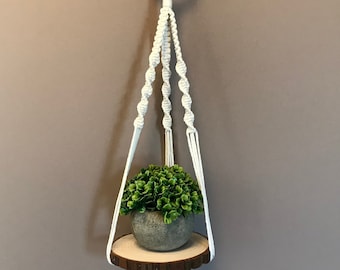 Hanging log in macramé OTTAWA