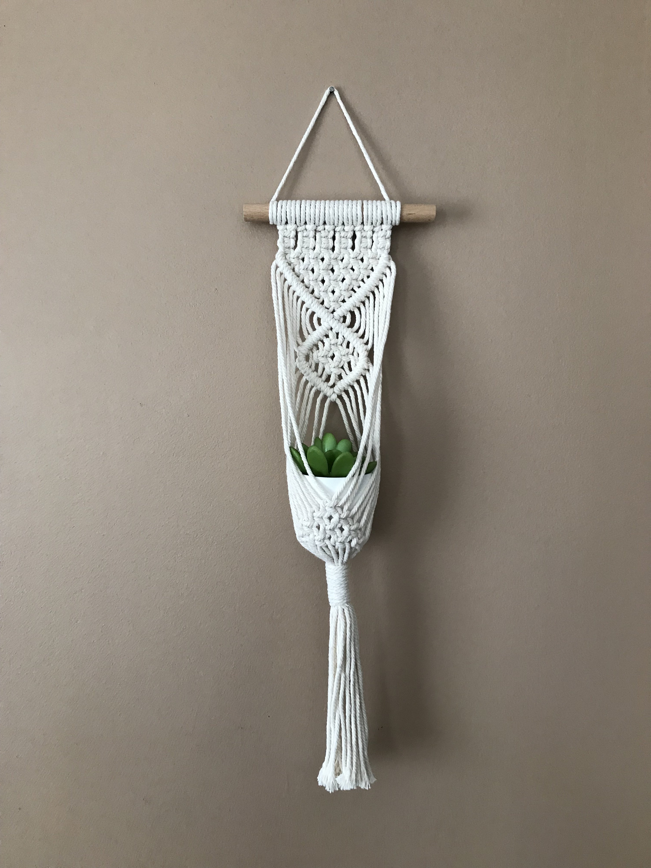 Suspension Pour Plante en Macramé Style Bohème