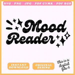 Bookish Stickers - Mood Reader - Digital File - Booktok - Books Stickers - Bundle / Svg / PNG / JPG / PDF