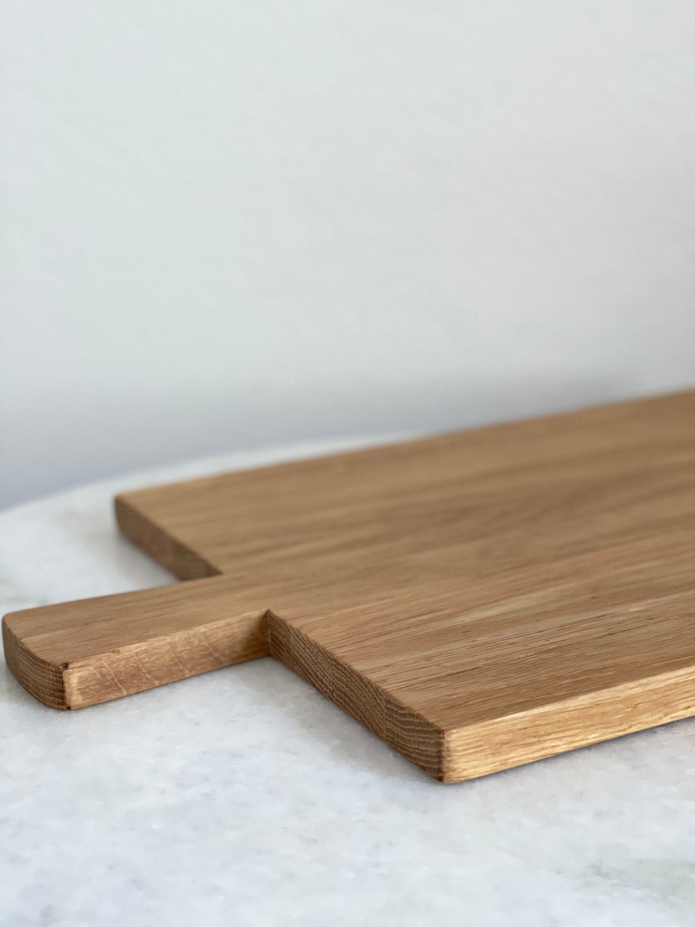 Handmade White Oak Serving Board Solid Wood Cutting Board Etsy